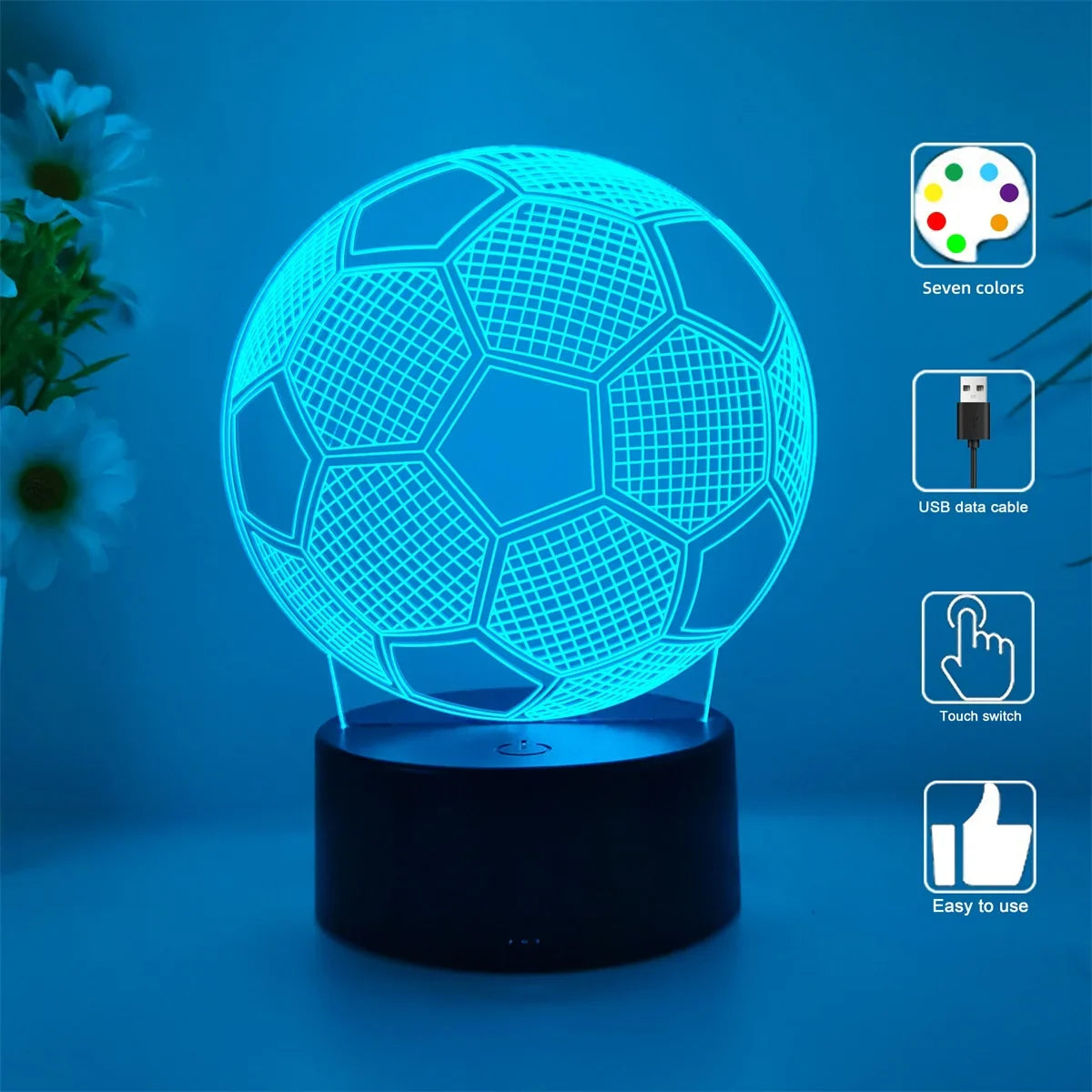 Football Glow Night Light